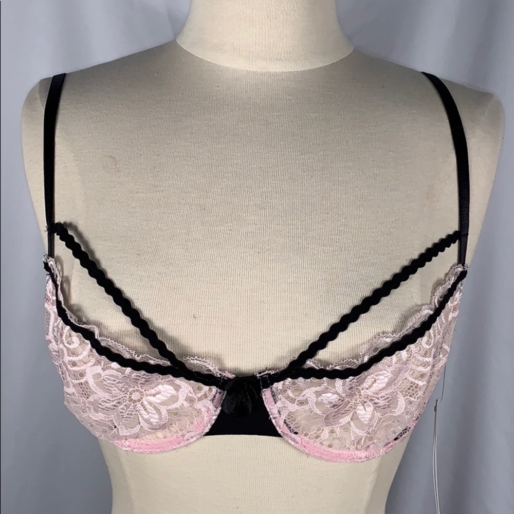 Dream Girl New With Tags Pink & Black Bra SZ Small